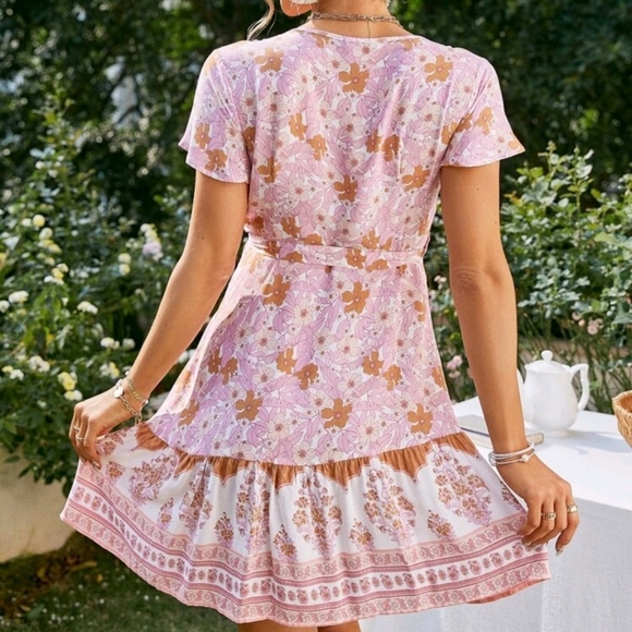 Women's boho floral dress - Picture 5 of 5